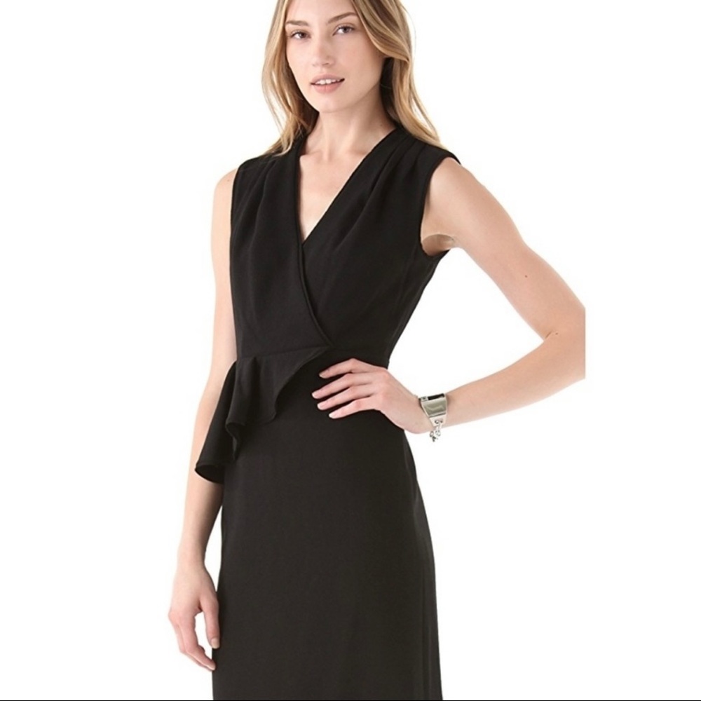 Tory Burch Brooklyn Black Sleeveless Ruffle
Special Occasion Knee Length Dress - Picture 16 of 16